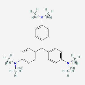 molecular formula C25H31N3 B12934085 Leucocrystal Violet-13C6 