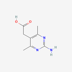molecular formula C8H11N3O2 B1293427 (2-Amino-4,6-dimethyl-5-pyrimidinyl)acetic acid CAS No. 933687-60-6