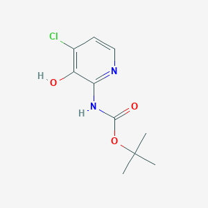 molecular formula C10H13ClN2O3 B1293438 tert-Butyl 4-chloro-3-hydroxypyridin-2-ylcarbamate CAS No. 1021339-30-9