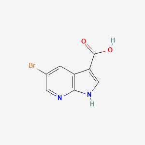 molecular formula C8H5BrN2O2 B1293444 5-Bromo-1H-pyrrolo[2,3-b]pyridine-3-carboxylic acid CAS No. 849068-61-7