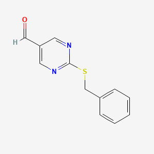 B1293448 2-(Benzylthio)pyrimidine-5-carbaldehyde CAS No. 915920-15-9