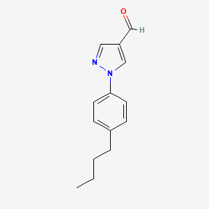 molecular formula C14H16N2O B1293450 1-(4-Butylphenyl)-1H-pyrazole-4-carbaldehyde CAS No. 1015845-98-3