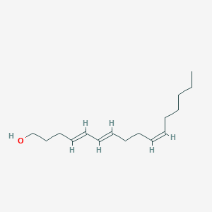 molecular formula C16H28O B12934509 4E,6E,10Z-Hexadecatrien-1-ol 