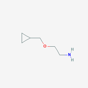 molecular formula C6H13NO B1293452 2-(Cyclopropylmethoxy)ethanamine CAS No. 883524-77-4