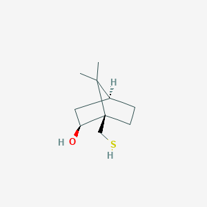 molecular formula C10H18OS B12934657 Rel-(1R,2S,4S)-1-(mercaptomethyl)-7,7-dimethylbicyclo[2.2.1]heptan-2-ol 