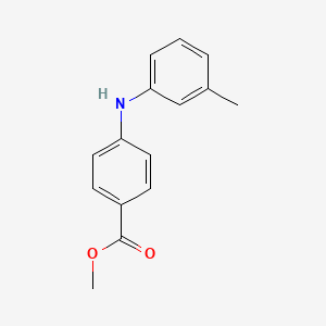 molecular formula C15H15NO2 B12934676 Methyl 4-(m-tolylamino)benzoate 