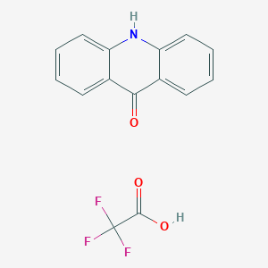 molecular formula C15H10F3NO3 B12934706 Acridin-9(10H)-one 2,2,2-trifluoroacetate CAS No. 88147-33-5