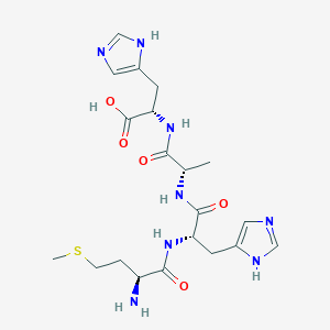 molecular formula C20H30N8O5S B12934741 L-Methionyl-L-histidyl-L-alanyl-L-histidine CAS No. 928137-35-3