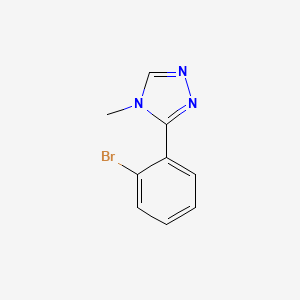 molecular formula C9H8BrN3 B1293478 3-(2-bromophenyl)-4-methyl-4H-1,2,4-triazole CAS No. 1034734-64-9