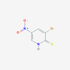 molecular formula C5H3BrN2O2S B1293479 3-Bromo-2-mercapto-5-nitropyridine CAS No. 876489-83-7