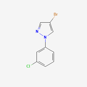molecular formula C9H6BrClN2 B1293483 4-Bromo-1-(3-chlorophenyl)-1H-pyrazole CAS No. 957034-94-5
