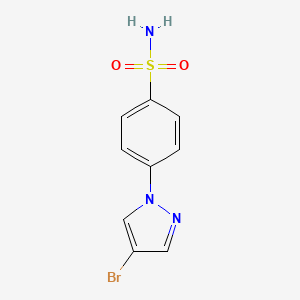 molecular formula C9H8BrN3O2S B1293484 4-(4-Bromo-1H-pyrazol-1-yl)benzenesulfonamide CAS No. 957034-91-2