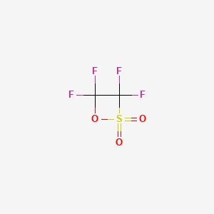 molecular formula C2F4O3S B1293489 3,3,4,4-Tetrafluoro-1,2-oxathietane 2,2-dioxide CAS No. 697-18-7