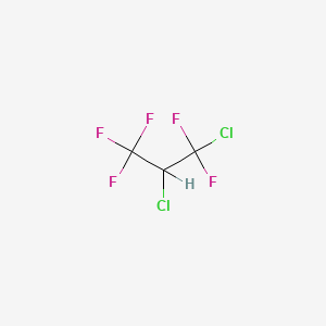 molecular formula C3HCl2F5 B1293494 1,2-Dichloro-1,1,3,3,3-pentafluoropropane CAS No. 431-86-7