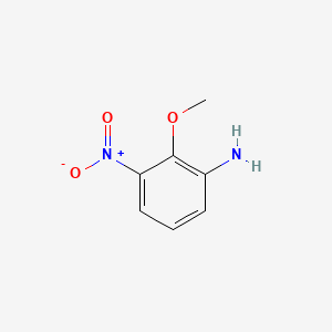 molecular formula C7H8N2O3 B1293498 2-Methoxy-3-nitroaniline CAS No. 85-45-0