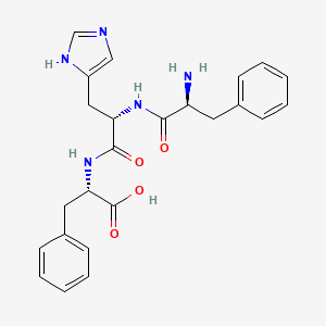 molecular formula C24H27N5O4 B12935040 Phe-His-Phe 