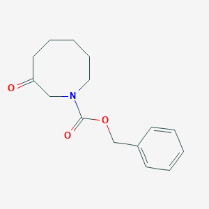 molecular formula C15H19NO3 B12935134 Benzyl 3-oxoazocane-1-carboxylate 
