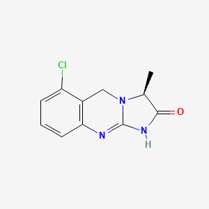 molecular formula C11H10ClN3O B12935210 (S)-6-Chloro-3-methyl-1,5-dihydroimidazo[2,1-b]quinazolin-2(3H)-one 