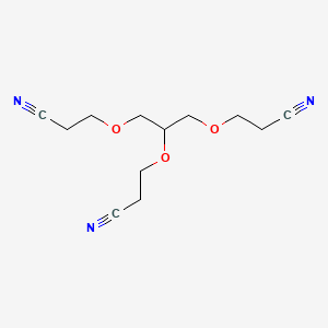 molecular formula C12H17N3O3 B1293526 1,2,3-Tris(2-cyanoethoxy)propane CAS No. 2465-93-2