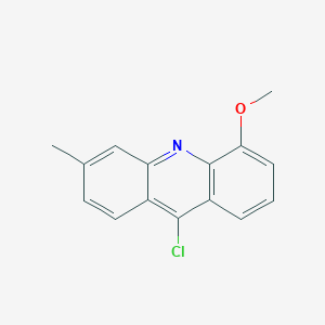 molecular formula C15H12ClNO B12935289 9-Chloro-5-methoxy-3-methylacridine CAS No. 88914-99-2