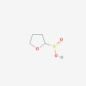 molecular formula C4H8O3S B12935351 Tetrahydrofuran-2-sulfinic acid 