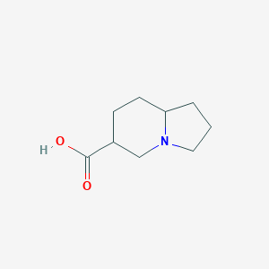 molecular formula C9H15NO2 B12935358 Octahydroindolizine-6-carboxylic acid 