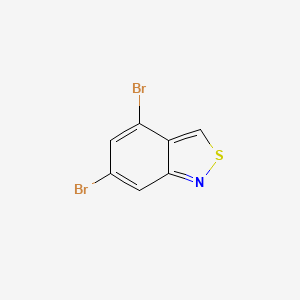 molecular formula C7H3Br2NS B12935359 4,6-Dibromobenzo[c]isothiazole 