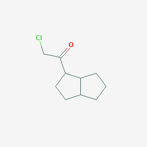 molecular formula C10H15ClO B129354 2-Chloro-1-(octahydropentalen-1-yl)ethan-1-one CAS No. 156801-32-0