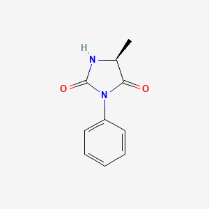 molecular formula C10H10N2O2 B12935430 (S)-5-Methyl-3-phenylimidazolidine-2,4-dione 