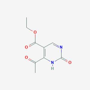 molecular formula C9H10N2O4 B12935472 Ethyl 6-acetyl-2-oxo-1,2-dihydropyrimidine-5-carboxylate CAS No. 62327-96-2