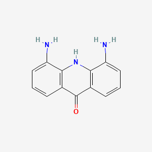 molecular formula C13H11N3O B12935481 4,5-Diaminoacridin-9(10H)-one CAS No. 89023-36-9
