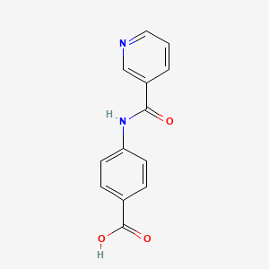 molecular formula C13H10N2O3 B1293551 4-(pyridine-3-carbonylamino)benzoic acid CAS No. 5768-40-1