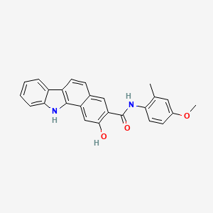 molecular formula C25H20N2O3 B1293555 2-hydroxy-n-(4-methoxy-2-methylphenyl)-11h-benzo[a]carbazole-3-carboxamide CAS No. 5840-22-2