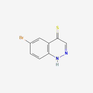 molecular formula C8H5BrN2S B12935562 6-Bromo-4-cinnolinethiol CAS No. 826-78-8