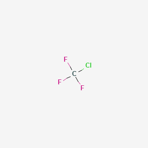 molecular formula CClF3<br>CF3Cl B1293557 Chlorotrifluoromethane CAS No. 75-72-9