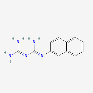 molecular formula C12H13N5 B1293572 N-2-naphthylimidodicarbonimidic diamide CAS No. 5426-97-1
