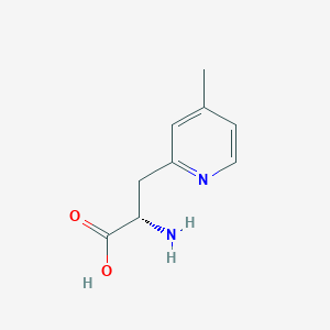 molecular formula C9H12N2O2 B12935728 (S)-2-Amino-3-(4-methylpyridin-2-yl)propanoic acid 