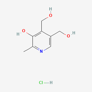 molecular formula C8H11NO3.ClH<br>C8H12ClNO3 B1293578 Pyridoxine Hydrochloride CAS No. 8064-77-5