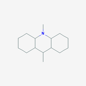 molecular formula C15H27N B12935810 9,10-Dimethyltetradecahydroacridine CAS No. 114310-62-2