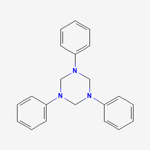 molecular formula C21H21N3 B1293582 Hexahydro-1,3,5-triphenyl-1,3,5-triazine CAS No. 91-78-1
