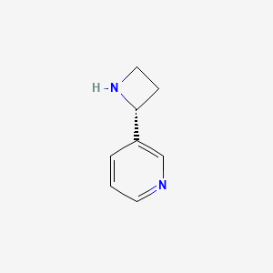 molecular formula C8H10N2 B12935828 (R)-3-(Azetidin-2-yl)pyridine 