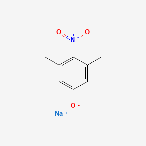 molecular formula C8H8NNaO3 B12935896 Sodium 3,5-dimethyl-4-nitrophenolate 