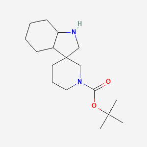 molecular formula C17H30N2O2 B12935965 Tert-butyl octahydrospiro[indole-3,3'-piperidine]-1'-carboxylate 
