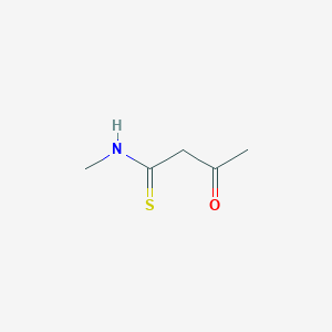molecular formula C5H9NOS B12936043 N-Methyl-3-oxobutanethioamide CAS No. 74697-92-0