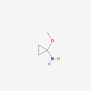 molecular formula C4H9NO B12936108 1-Methoxycyclopropanamine 
