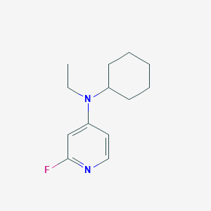 molecular formula C13H19FN2 B12936119 N-Cyclohexyl-N-ethyl-2-fluoropyridin-4-amine 