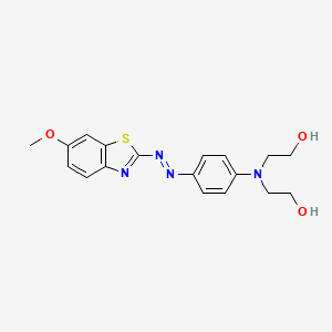 B1293615 2,2'-((4-((6-Methoxybenzothiazol-2-yl)azo)phenyl)imino)bisethanol CAS No. 6373-93-9