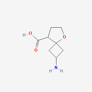molecular formula C8H13NO3 B12936154 2-Amino-5-oxaspiro[3.4]octane-8-carboxylic acid 