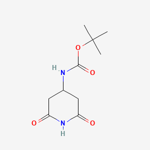 molecular formula C10H16N2O4 B12936279 tert-Butyl (2,6-dioxopiperidin-4-yl)carbamate 