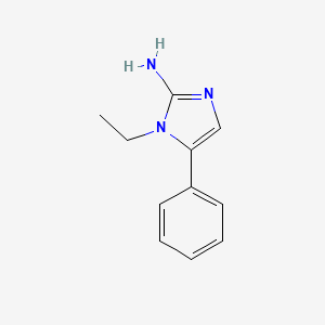 molecular formula C11H13N3 B12936283 1-Ethyl-5-phenyl-1H-imidazol-2-amine CAS No. 918801-59-9